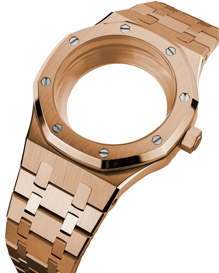 Nomods Royal Oak 37mm Seiko Mod Case Rose gold