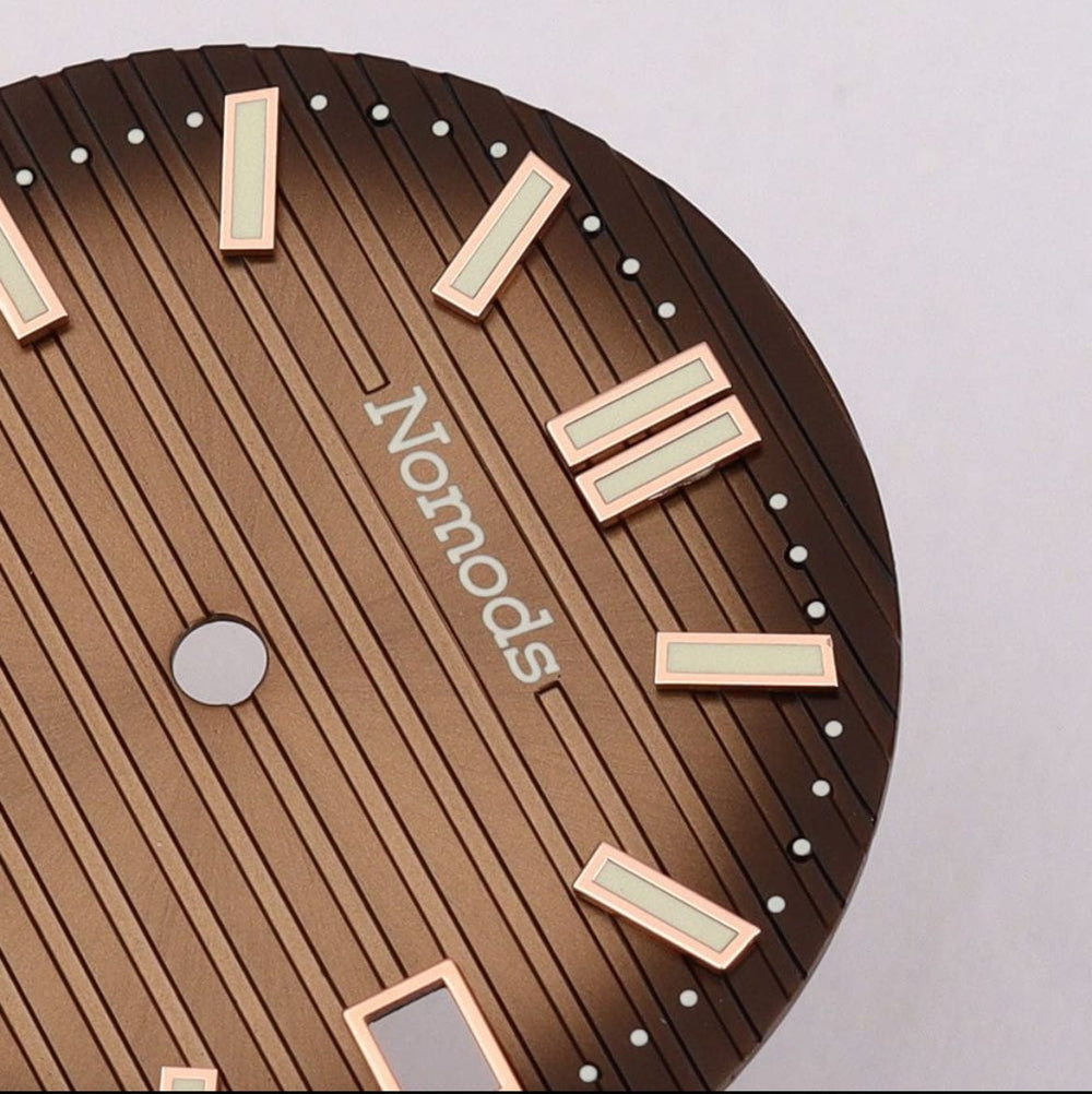 Nomods Dial for Nautilus Seikonaut Seiko Mod NH35 Copper / Chocolate