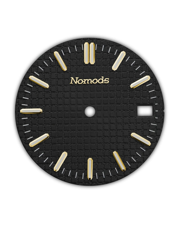 Nomods Dials Gold Green Metallic Waffle Seiko Mod Dial – 28.5mm NH35