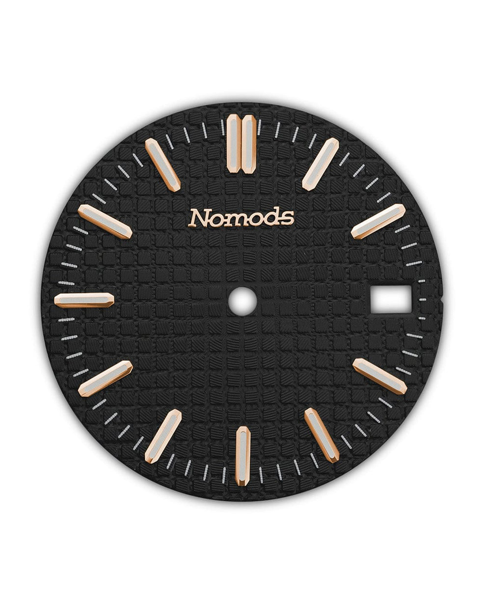 Nomods Dials Rosegold Green Metallic Waffle Seiko Mod Dial – 28.5mm NH35