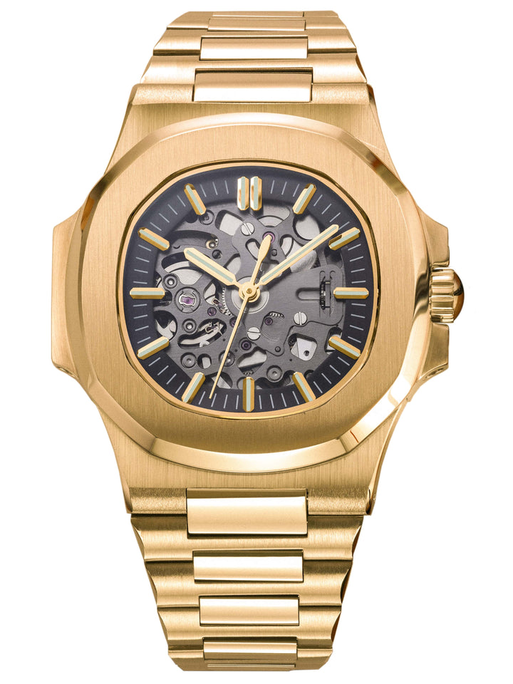 Nomods Seiko mod - Nautilus Skeleton Gold