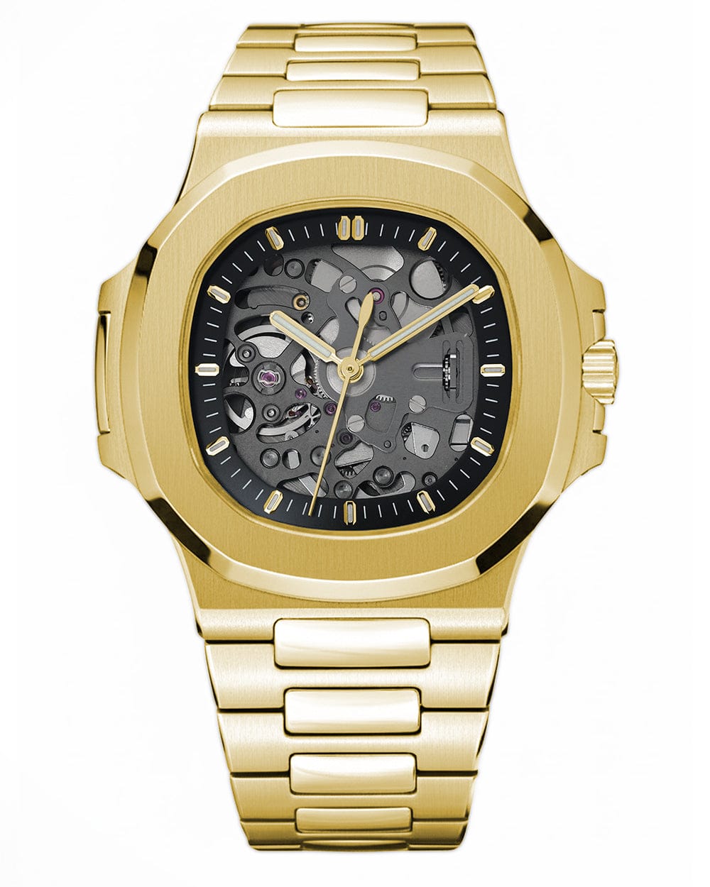 Nomods Seiko mod - Nautilus Skeleton Gold