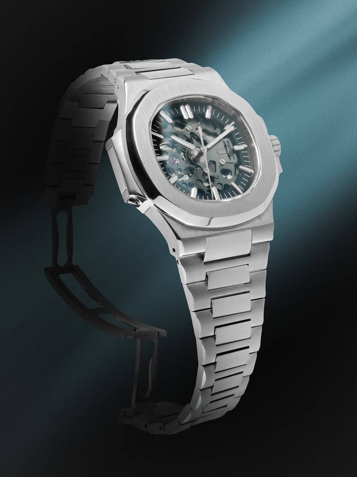 Nomods Seiko mod - Nautilus Skeleton Silver