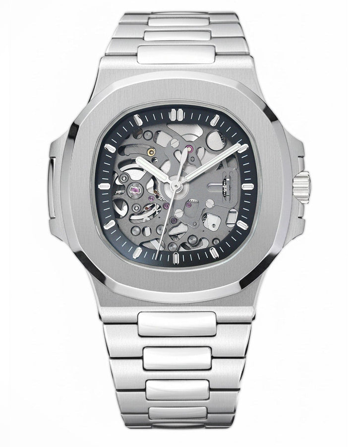 Nomods Seiko mod - Nautilus Skeleton Silver