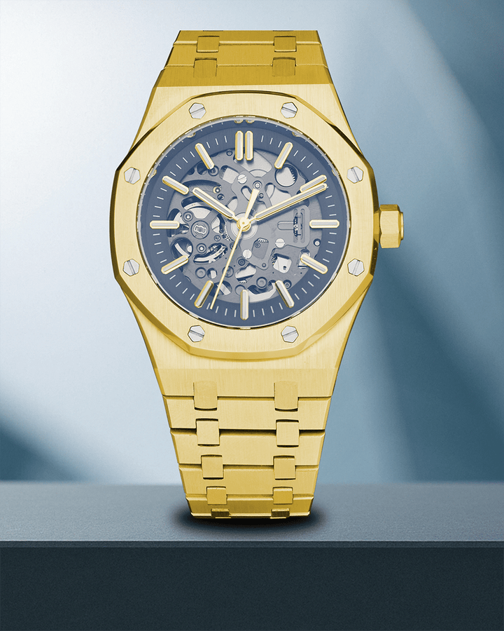 Nomods Seiko Mod -  Royal Oak Skeleton 41mm Gold