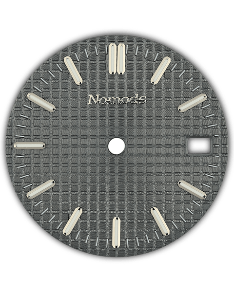 Gray Metallic Waffle Seiko Mod Dial – NH35 – Nomods