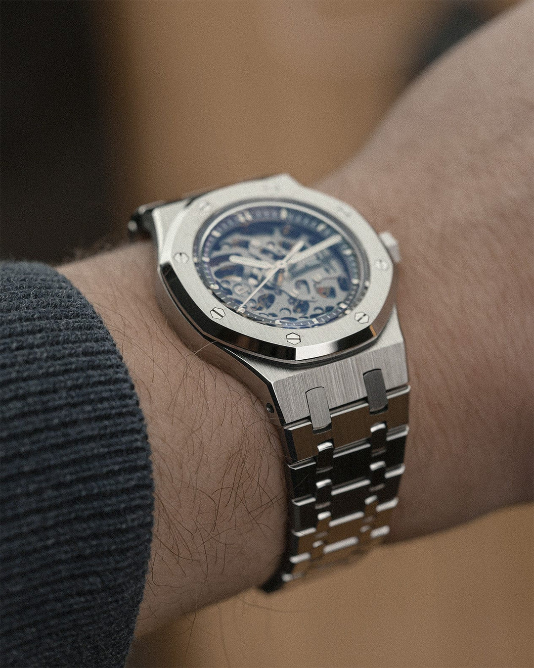 Nomods Watches Royal Oak 37mm Skeleton – Silver
